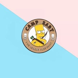 🎉 New The Simpsons Camp Bart enamel pin